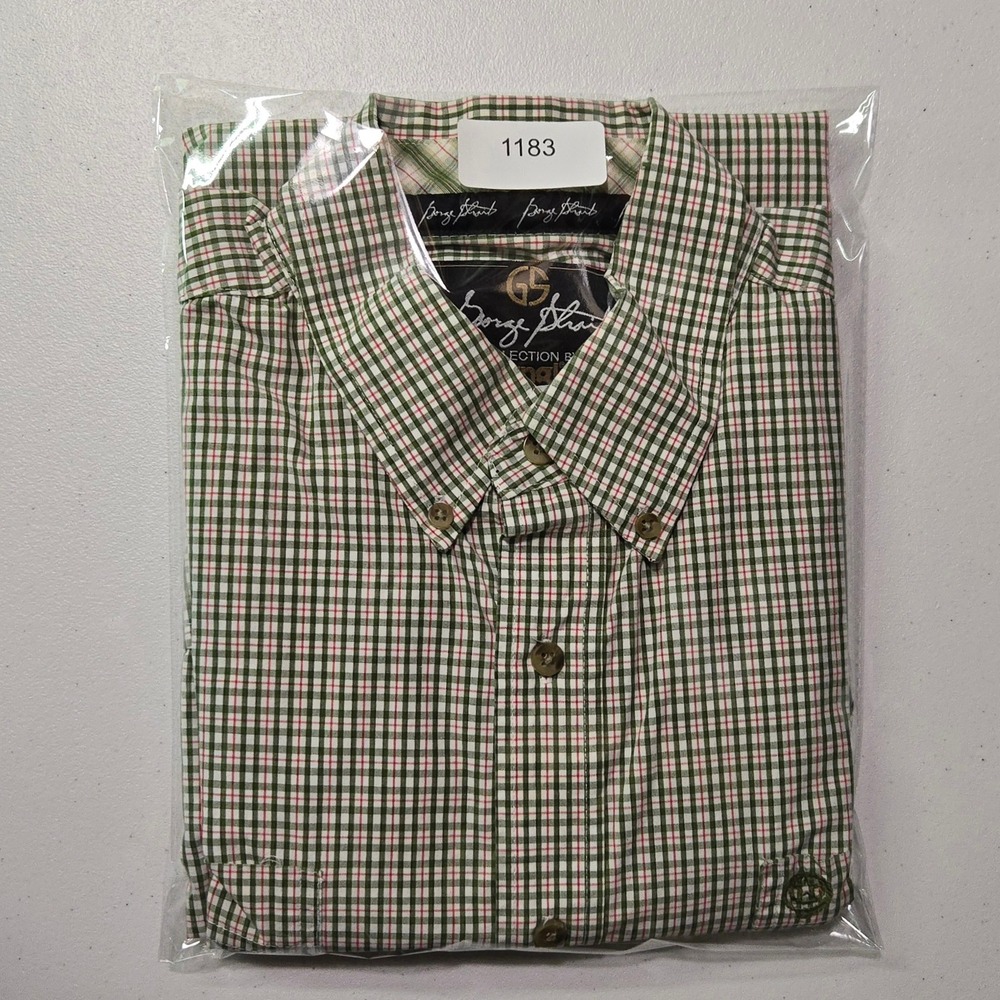 Wrangler George Strait Plaid Button Down Shirt Men XL Green Western Pearl Snap - Picture 10 of 10
